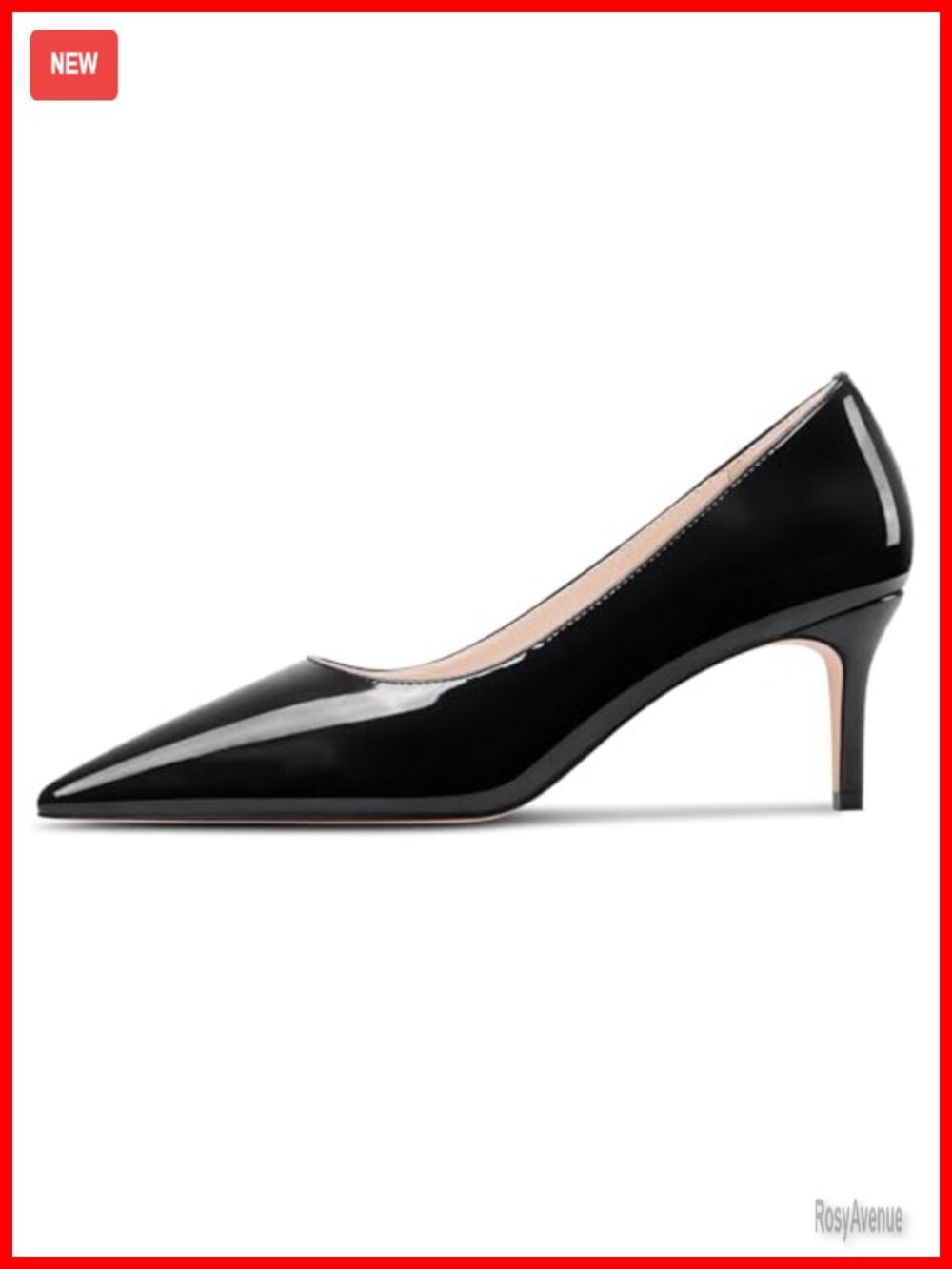 Womens Low Kitten Heel Pointed Toe Pumps Slip-On Prom Wedding Dress